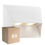 Fordelspakke 6x Nordlux Pontio 27 Vægbelysning Aluminium Hvid | Egnet til 2x GU10