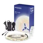 Noxion LED Strip Naga 5 Meter Komplet sæt - Smart Wifi - 24V - 120LEDs/m - 9.6W/m - 965 Dagslys | 8mm - IP20 - Bedste Farvegengivelse - SMD2835